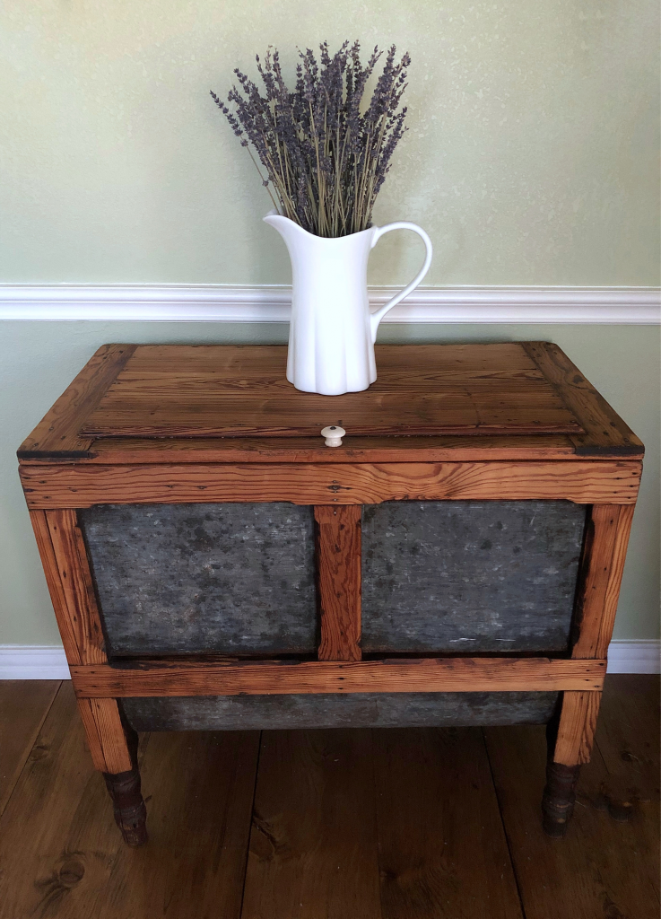 Antique Meal-Flour Bin (after)