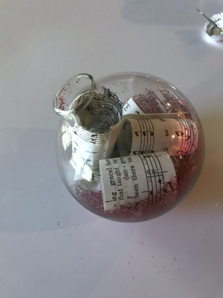 DIY Music Note Christmas Ornament