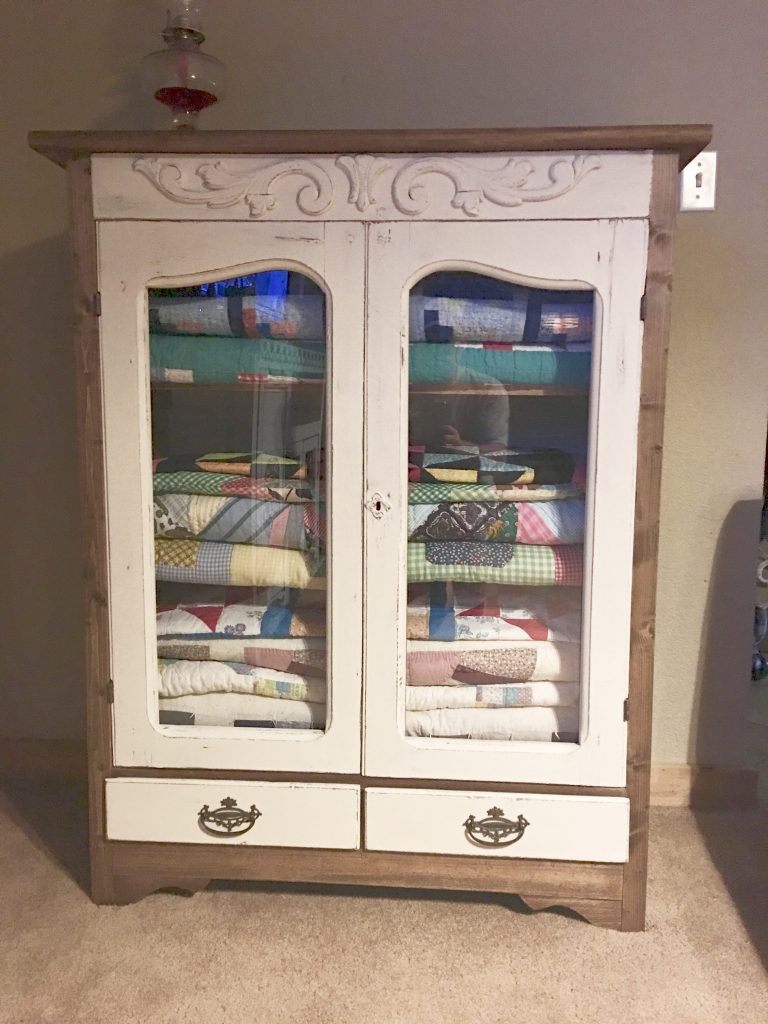 DIY Restored China Hutch Cabinet